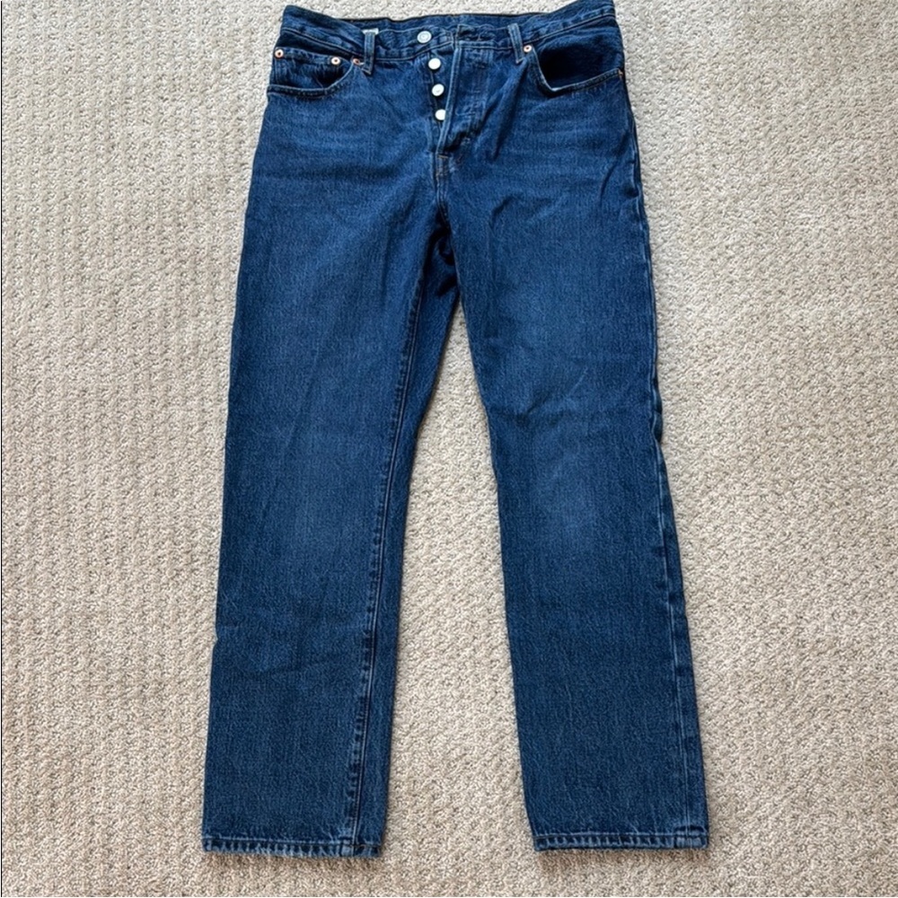 Levi's | Premium 501 Jeans in Mid Dark Blue Wash | Size 29x30